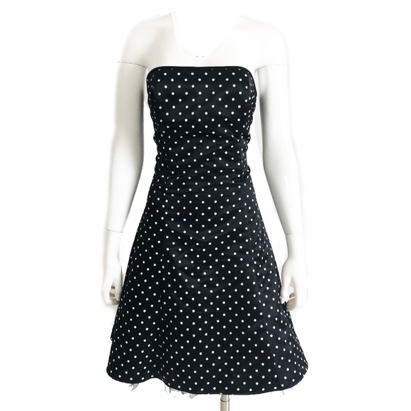 Jessica McClintock Gunne Sax Strapless Dress Party Prom Pin Up Sz 11/12 - Picture 1 of 7